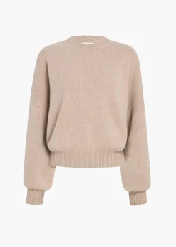 Khaite Knitwear-Margaux Sweater in Putty