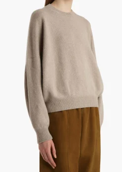 Khaite Knitwear-Margaux Sweater in Putty