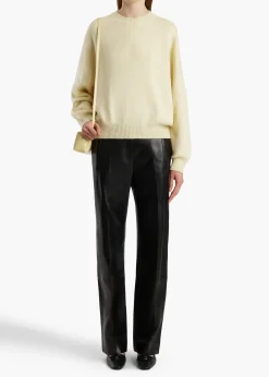 Khaite Knitwear-Margaux Sweater in Zest