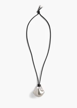 Khaite Jewelry-Medium Lotus Pendant in Silver