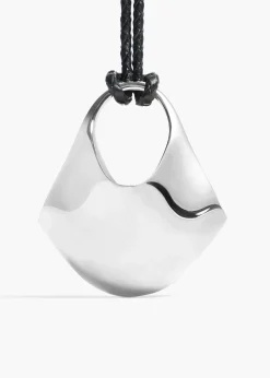 Khaite Jewelry-Medium Lotus Pendant in Silver
