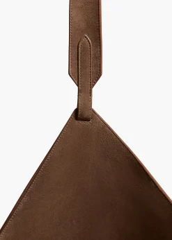 Khaite Totes-Medium Lotus Tote in Cedar Suede