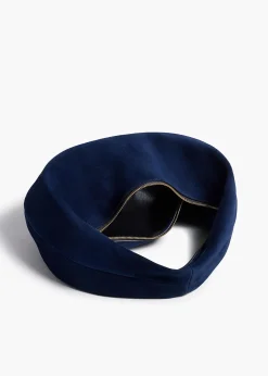 Khaite Shoulder Bags-Medium Olivia Hobo in Midnight Suede