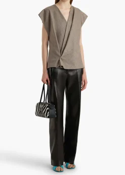 Khaite Shirts & Tops-Mer Top in Sepia
