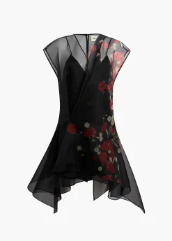 Khaite Dresses-Merith Dress in Black and Red
