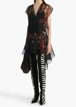 Khaite Dresses-Merith Dress in Black and Red