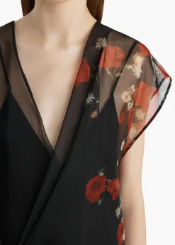 Khaite Dresses-Merith Dress in Black and Red