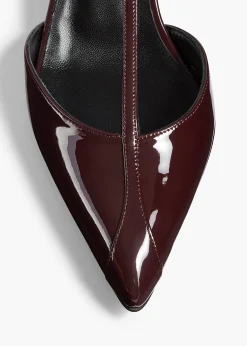 Khaite Sandals|Pumps-Mia Pump in Bordeaux Patent Leather