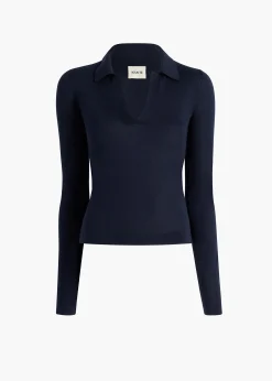 Khaite Shirts & Tops-Mikel Top in Midnight
