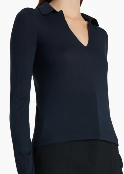 Khaite Shirts & Tops-Mikel Top in Midnight
