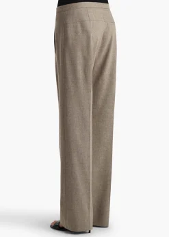 Khaite Leather|Pants-Miles Pant in Sepia