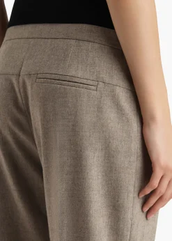 Khaite Leather|Pants-Miles Pant in Sepia