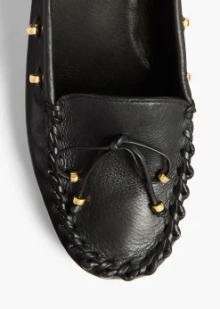 Khaite Pumps-Milly Pump in Black Pebbled Leather
