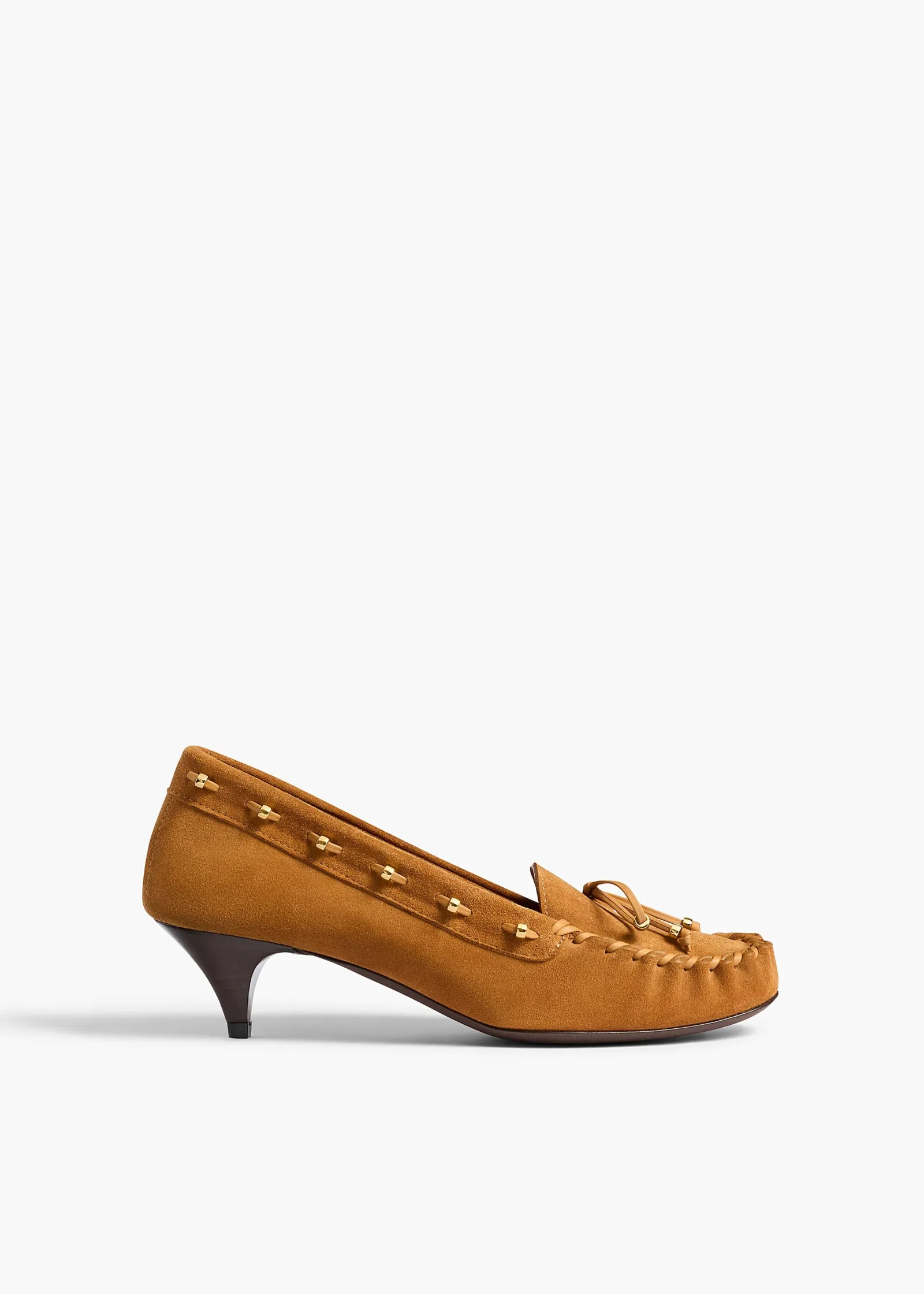 Khaite Pumps-Milly Pump in Caramel Suede