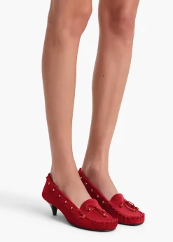 Khaite Pumps-Milly Pump in Lipstick Suede