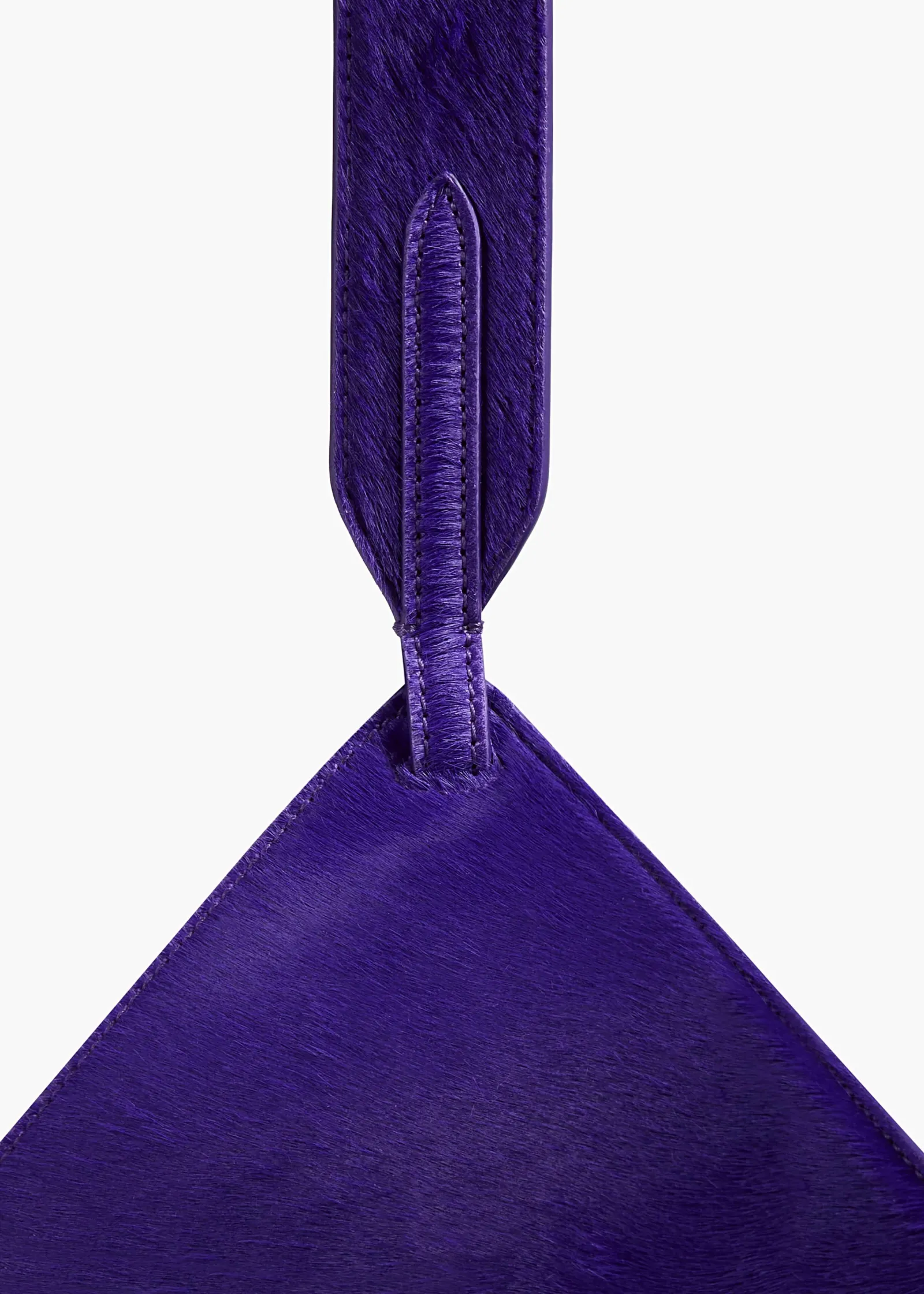 Khaite Top Handle|Totes-Mini Lotus Tote in Amethyst Haircalf and Suede