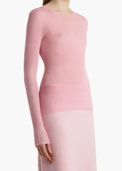 Khaite Knitwear|Shirts & Tops-Mosi Top in Rosewater