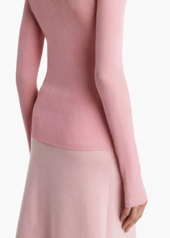 Khaite Knitwear|Shirts & Tops-Mosi Top in Rosewater