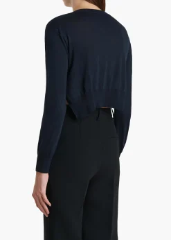 Khaite Knitwear-Nadyne Cardigan in Midnight