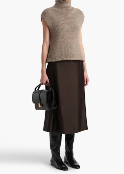 Khaite Skirts & Shorts-Nania Skirt in Bark
