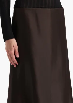 Khaite Skirts & Shorts-Nania Skirt in Bark