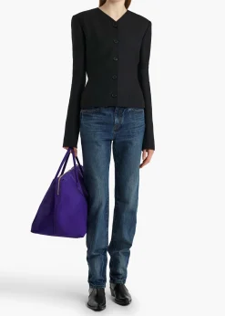 Khaite Leather|Jackets-Nara Jacket in Black