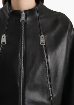 Khaite Leather|Jackets-Niko Jacket in Black Leather