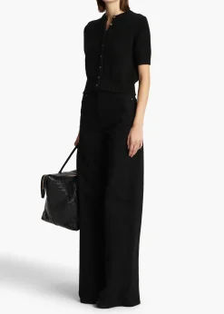 Khaite Knitwear-Nora Cardigan in Black
