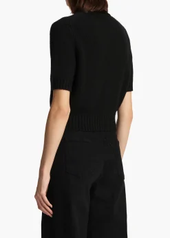Khaite Knitwear-Nora Cardigan in Black