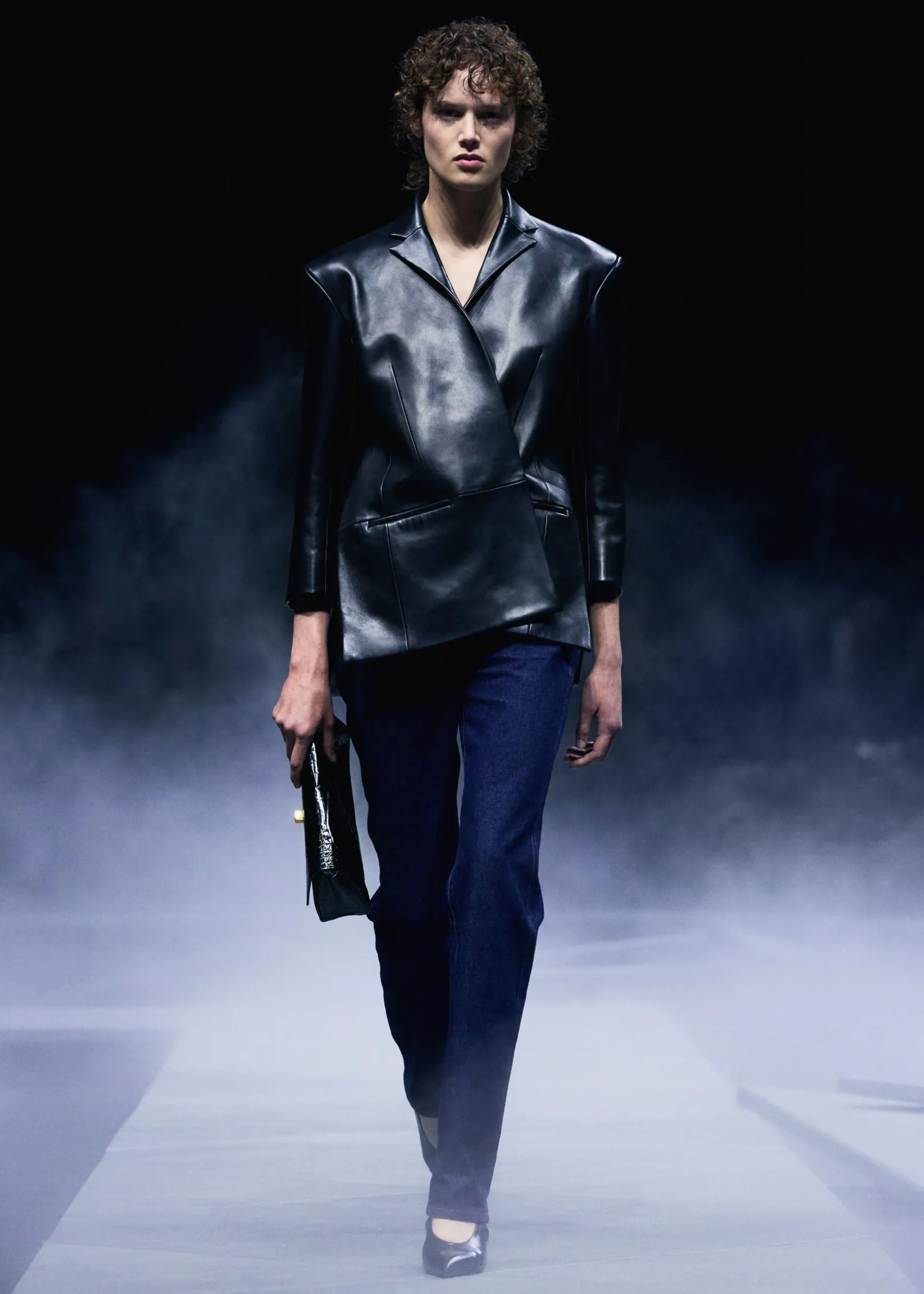 Khaite Leather|Jackets-Palto Jacket in Black Leather