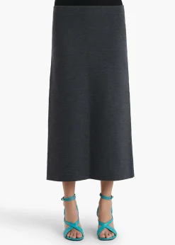 Khaite Knitwear|Skirts & Shorts-Patri Skirt in Storm