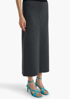 Khaite Knitwear|Skirts & Shorts-Patri Skirt in Storm