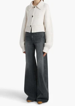 Khaite Knitwear-Pome Jacket in Glaze