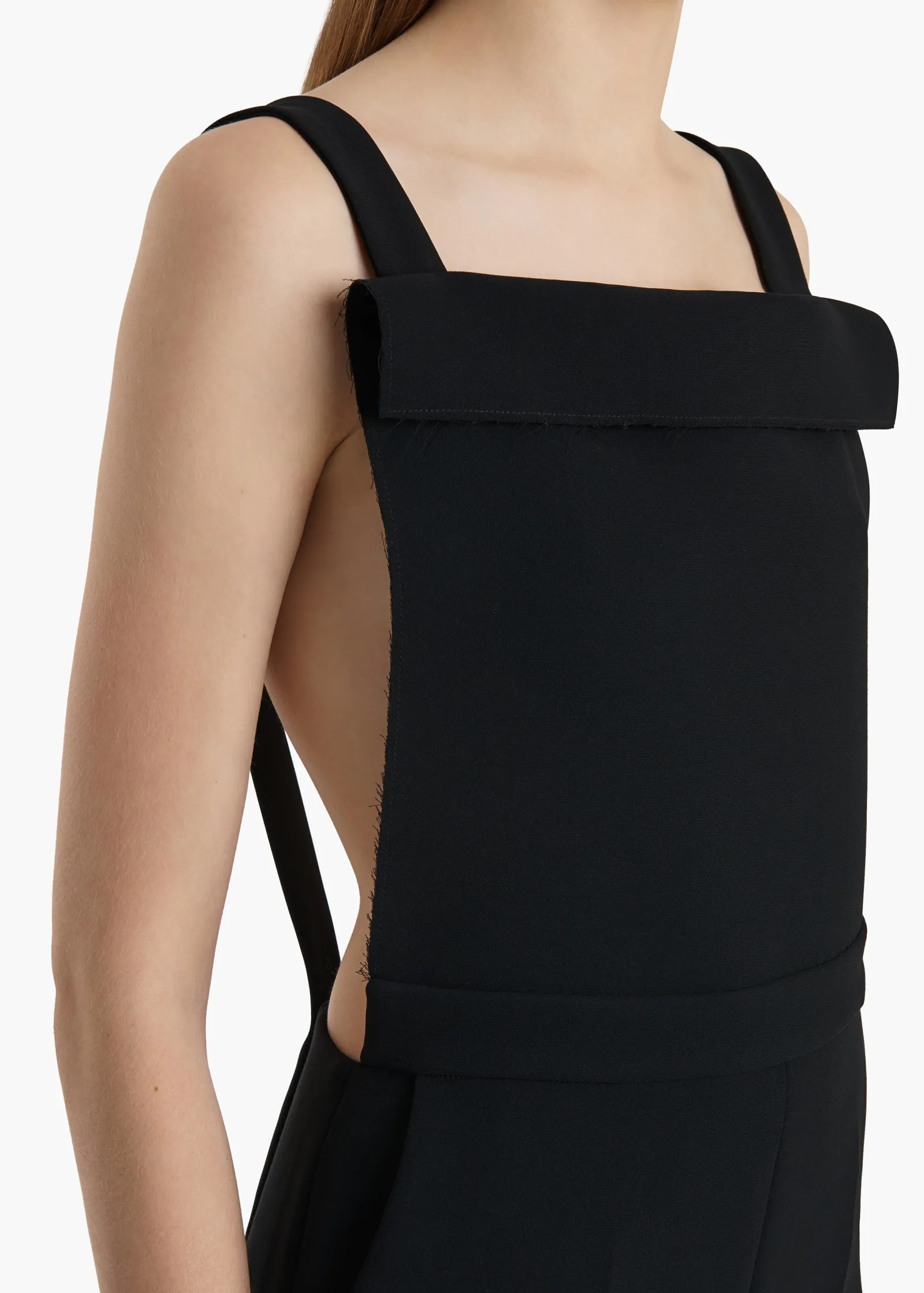 Khaite Pants-Rae Dungaree in Black