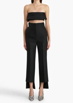 Khaite Pants-Rae Pant in Black Crepe