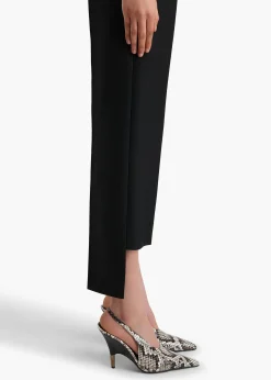 Khaite Pants-Rae Pant in Black Crepe