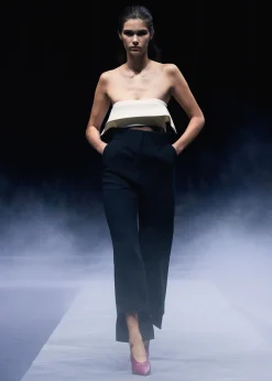 Khaite Pants-Rae Pant in Black Crepe