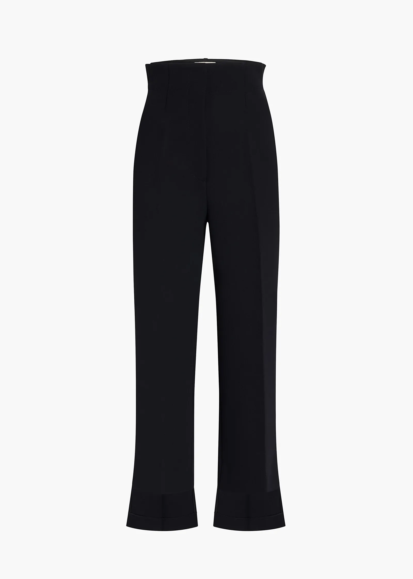Khaite Pants-Rae Pant in Black Wool Silk