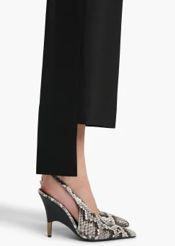 Khaite Pants-Rae Pant in Black Wool Silk