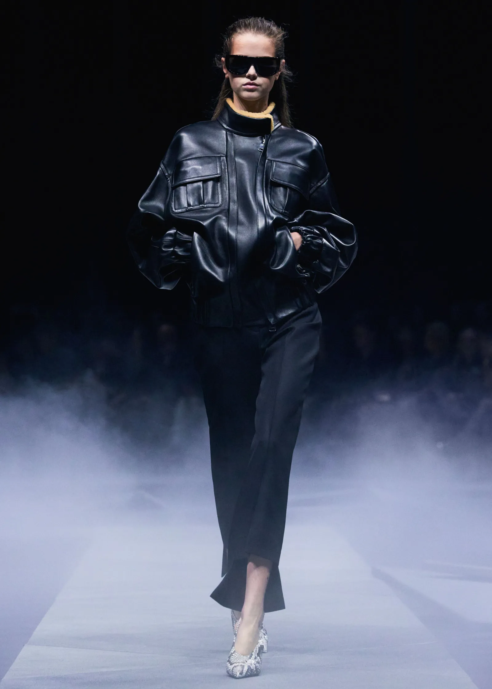 Khaite Pants-Rae Pant in Black Wool Silk