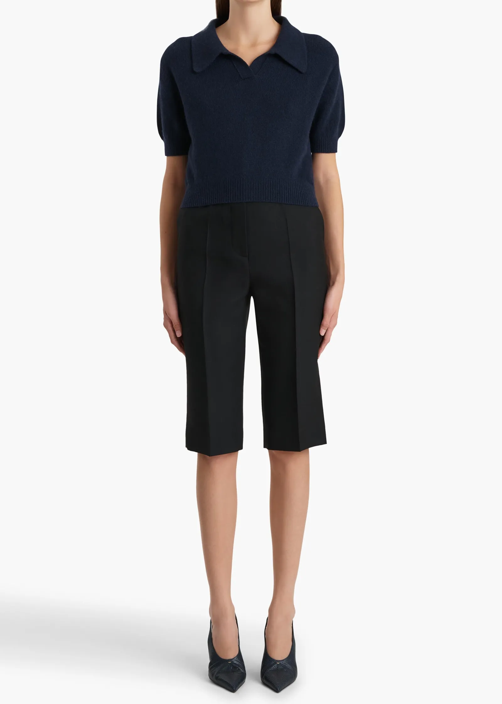 Khaite Skirts & Shorts-Raelle Short in Black