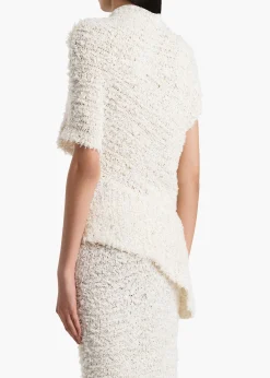 Khaite Knitwear|Shirts & Tops-Rhodes Top in Ivory