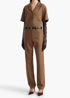 Khaite Shirts & Tops-Riordan Top in Toffee