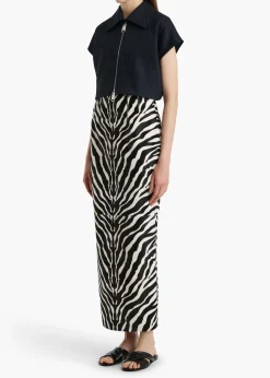 Khaite Shirts & Tops-Robin Top in Navy and White Stripe
