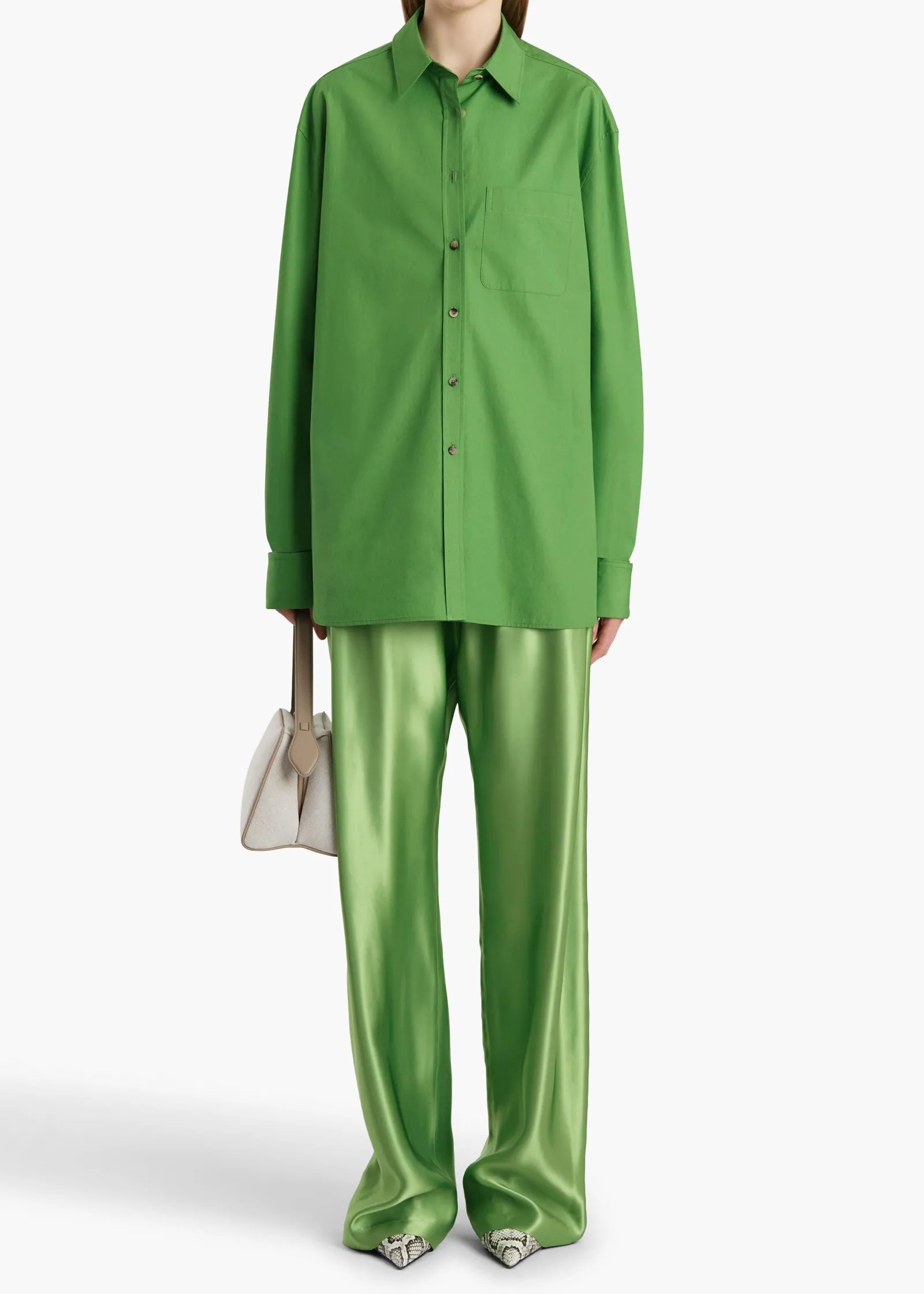 Khaite Pants-Rohen Pant in Absinthe