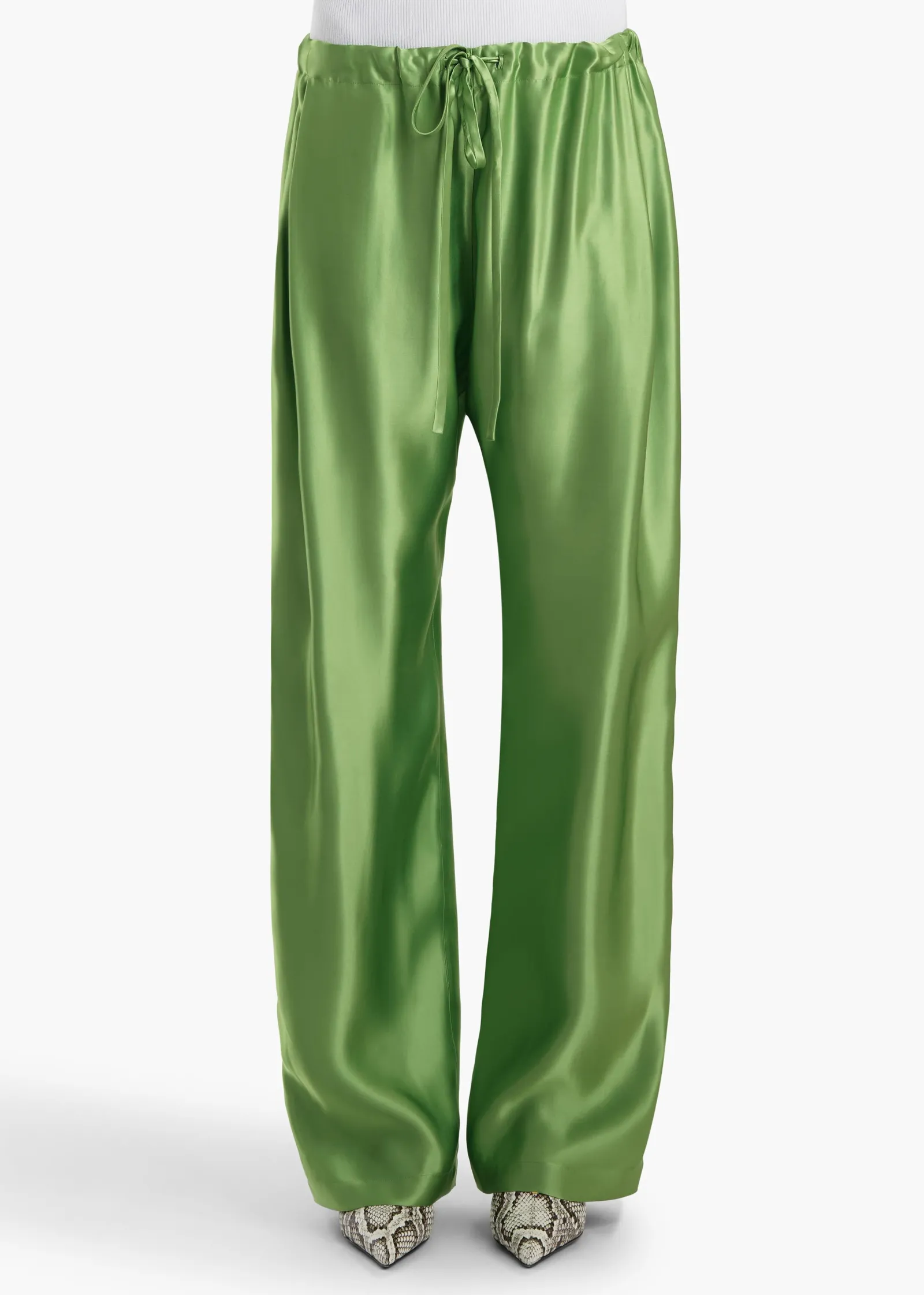 Khaite Pants-Rohen Pant in Absinthe
