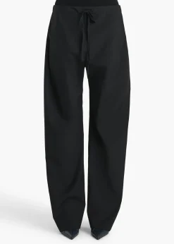 Khaite Pants-Rohen Pant in Black Tropical Wool