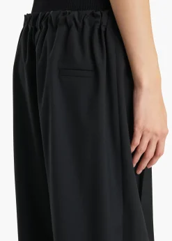 Khaite Pants-Rohen Pant in Black Tropical Wool