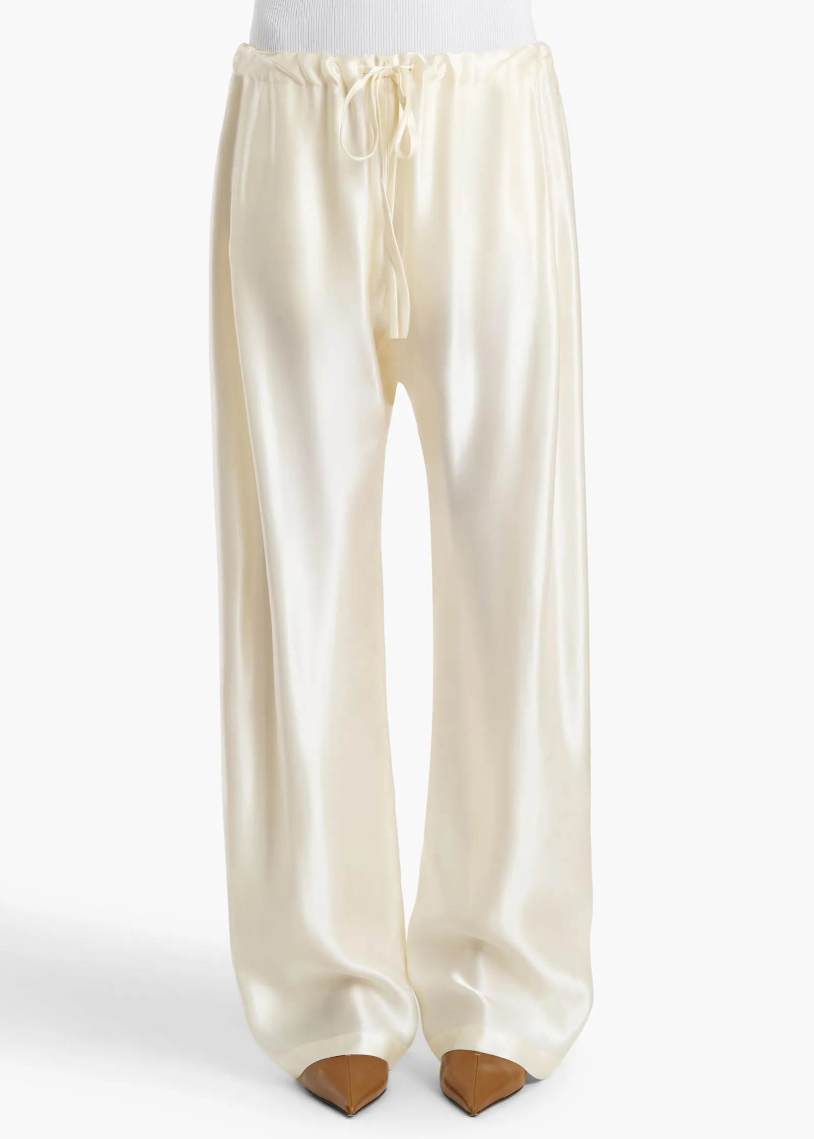 Khaite Pants-Rohen Pant in Cream