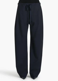 Khaite Pants-Rohen Pant in Dark Navy